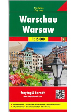 Warschau*, Freytag & Berndt Stadtplan 1:15 000