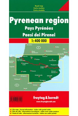 Pyrenean Region Road Map, Freytag & Berndt