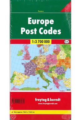 Europe Post Codes Poster