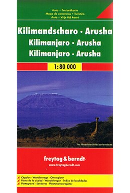 Kilimanjaro Arusha*, Freytag & Berndt Road + Leisure Map