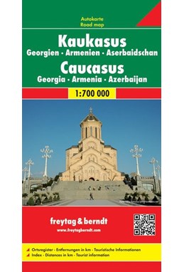 Caucasus, Georgia, Armenia & Azerbaijan, Freytag & Berndt Road Map