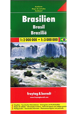 Brazil, Freytag & Berndt Road Map