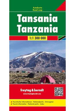Tanzania, Freytag & Berndt Road Map
