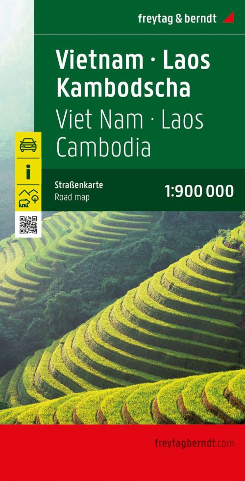 Vietnam Laos Cambodia, Freytag & Berndt Road Map