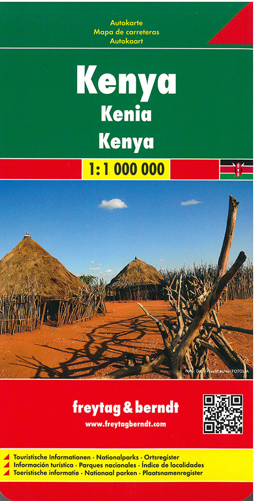 Kenya, Freytag & Berndt Road Map
