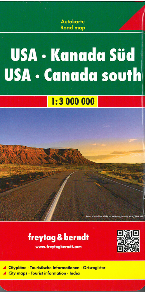 USA & Canada South - USA & Kanada Süd, Freytag & Berndt Road Map