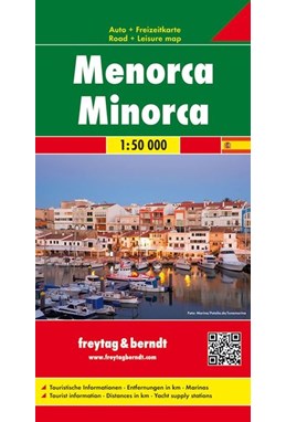 Menorca, Freytag & Berndt Road + Leisure Map