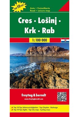 Cres - Losinj - Krk - Rab, Freytag & Berndt Road + Leisure map