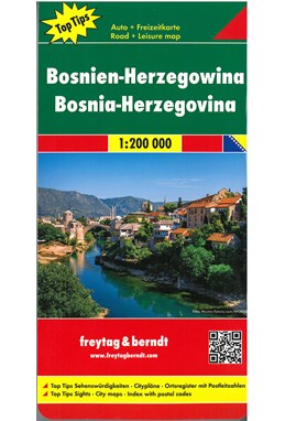 Bosnia-Herzegovina, Freytag & Berndt Road Map