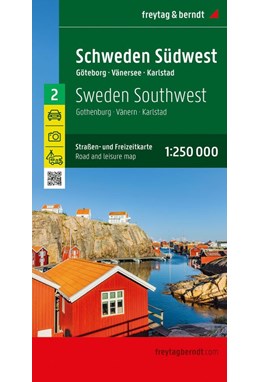 Schweden Südwest blad 2: Göteborg-Vänern-Karlstad 1:250 000