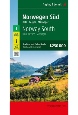 Freytag & Berndt Norwegen blad 1: Norwegen Süd - Oslo, Bergen, Stavanger