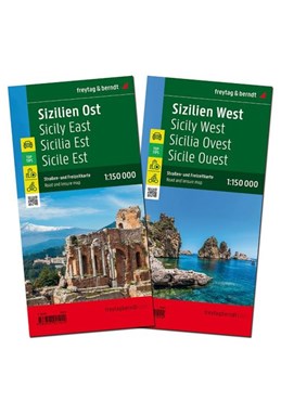 Sicily East and West Pack, Freytag & Berndt Road + Leisure Map
