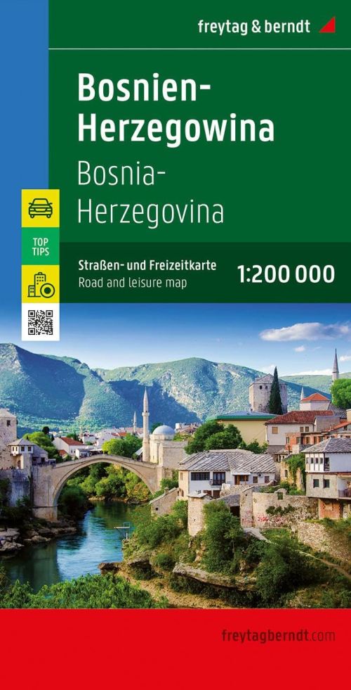 Bosnia-Herzegovina, Freytag & Berndt Road Map