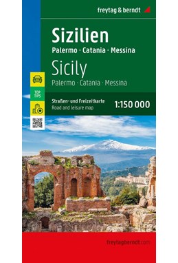 Sicily - Palermo, Catania, Messina, Freytag & Berndt Road + Leisure Map