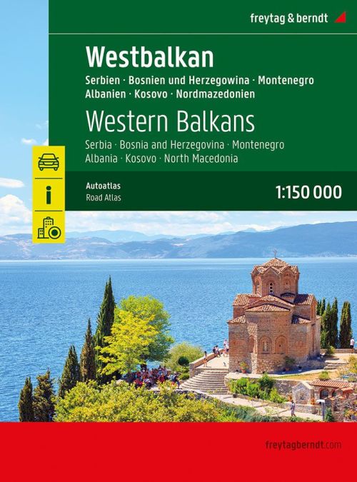 Western Balkans Road Atlas, Freytag & Berndt 1:150 000