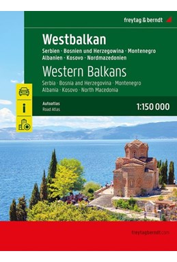 Western Balkans Road Atlas, Freytag & Berndt 1:150 000