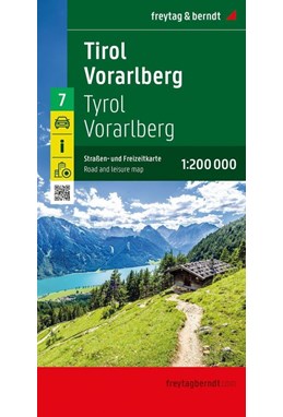 Tyrol - Vorarlberg, Freytag & Berndt Road Map
