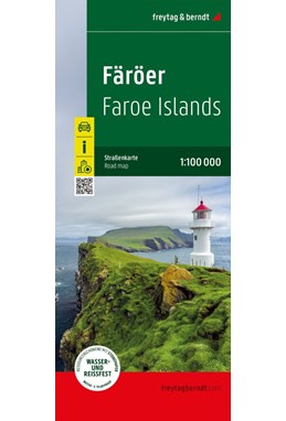 Færøerne - Färöer - Føroyar - Faroe Islands Road Map