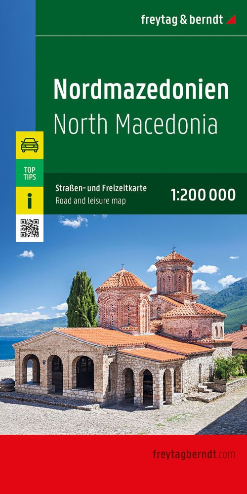North Macedonia, Freytag & Berndt Road and Leisure Map