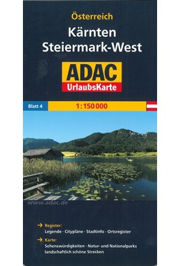 Österreich UrlaubsKarte bl. 4: Kärnten, Steiermark-West 1:150.000