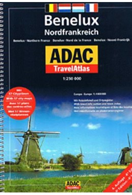 Benelux Nordfrankreich, ADAC Travel Atlas 1:250.000