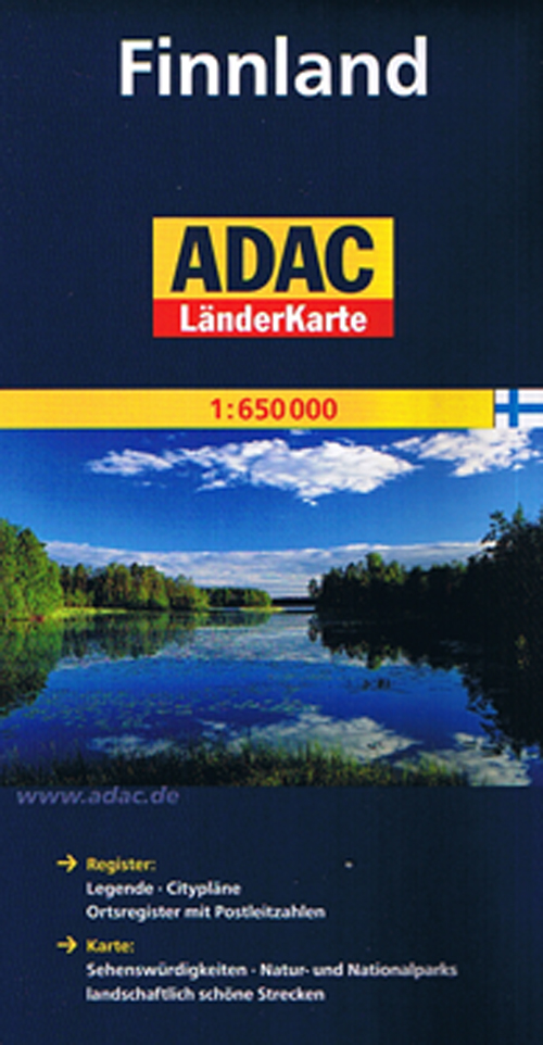 Finnland - Finland, ADAC Länderkarte