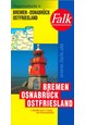 Falk Regionalkarten Deutschland Blad 4: Bremen / Osnabrück / Ostfriesland