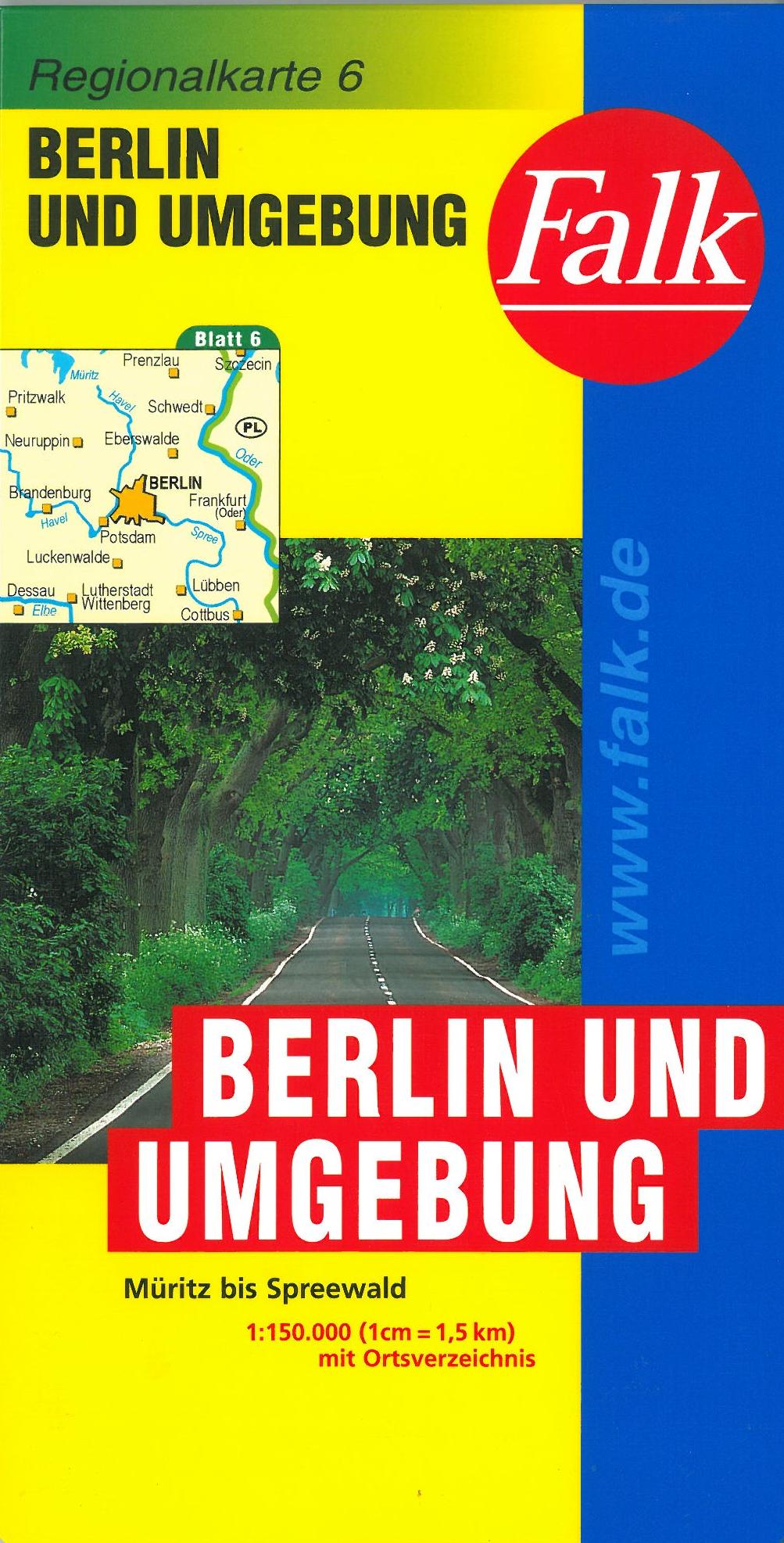 Falk Regionalkarten Deutschland Blad 6: Berlin und Umgebung