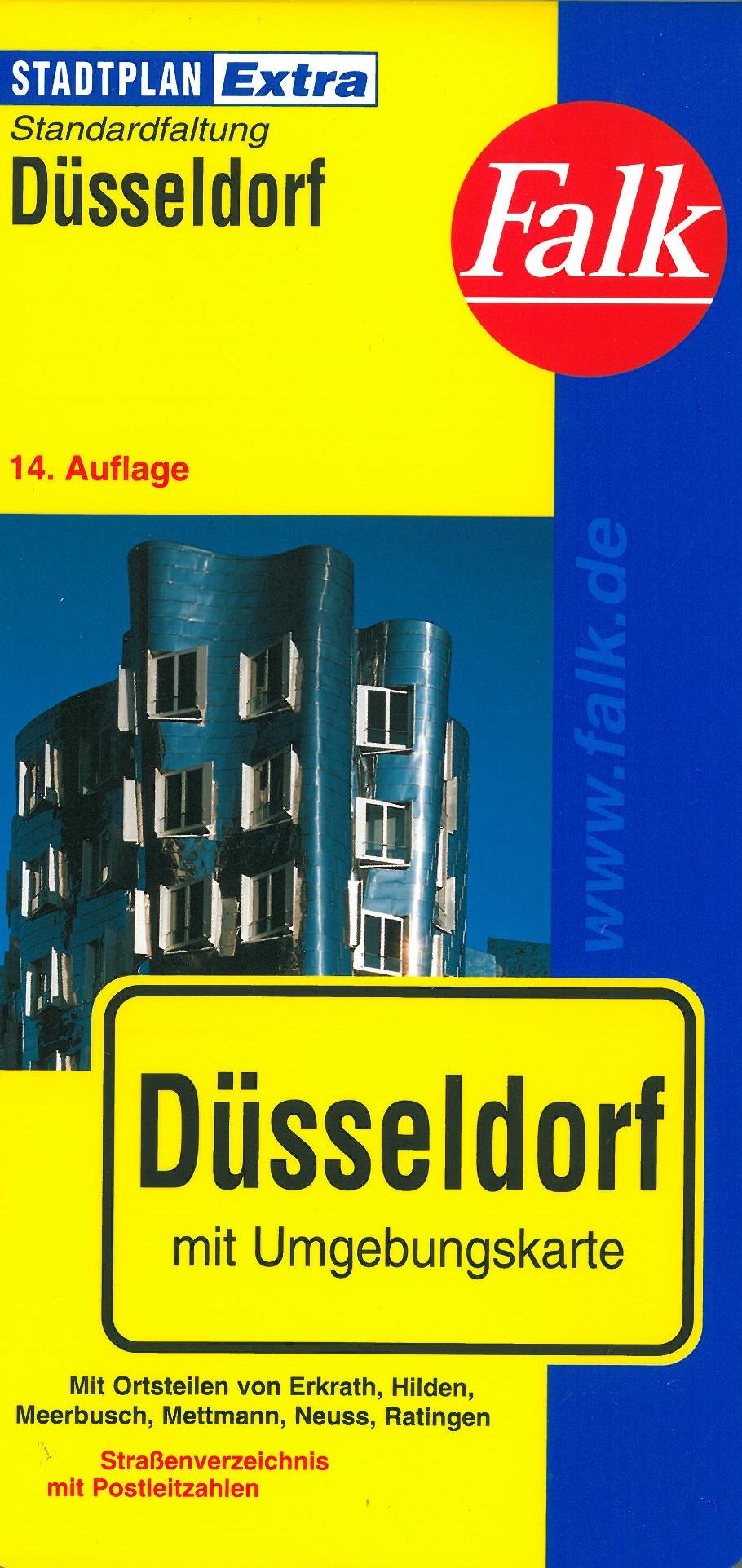Düsseldorf, Falk Extra 1:20 000