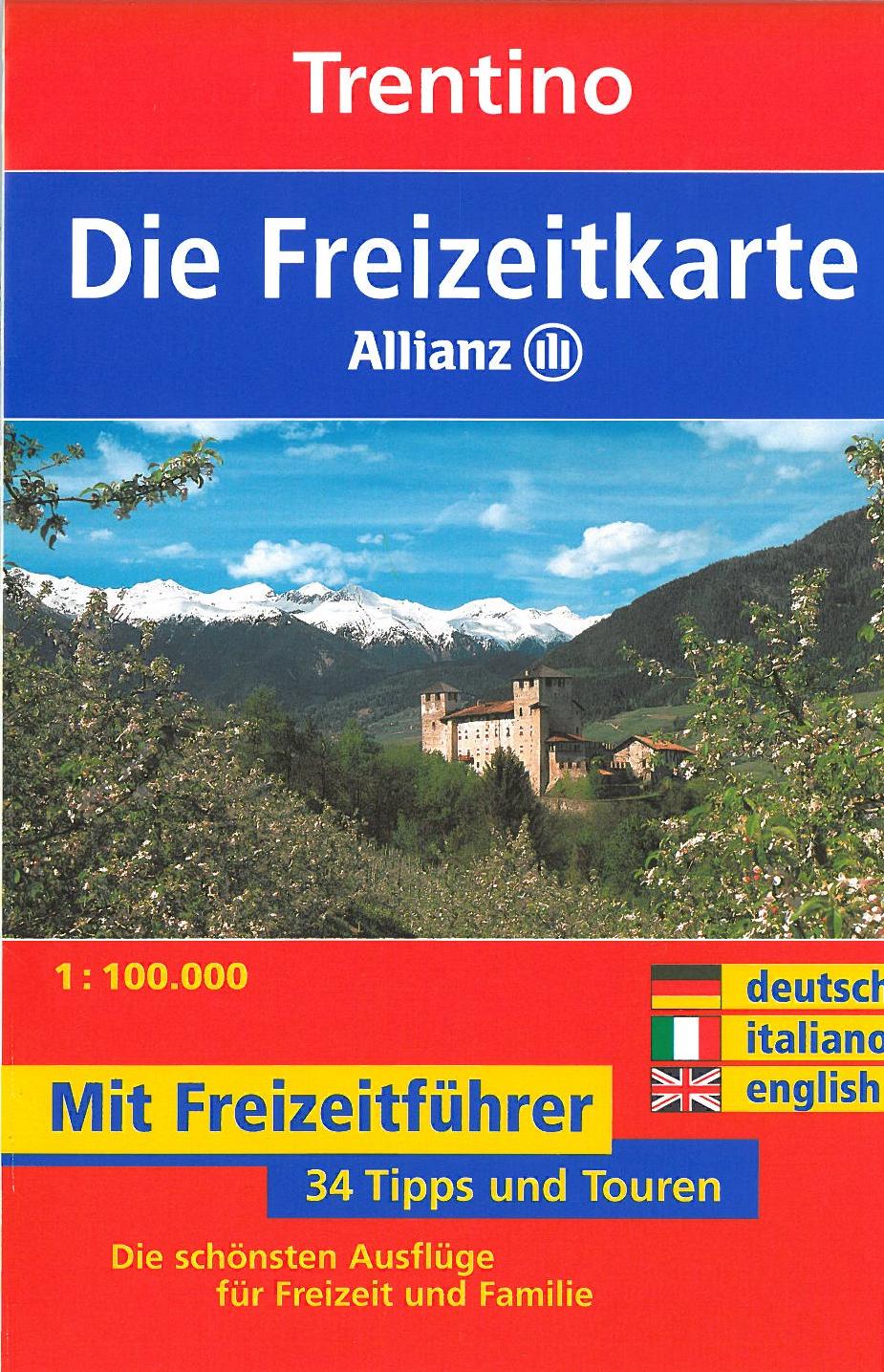 Trentino, Allianz Freizeitkarte 1:100.000