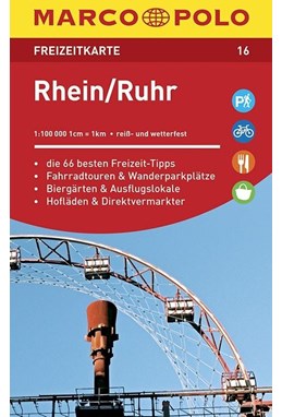 Rhein, Ruhr, Marco Polo Freizeitkarte 16