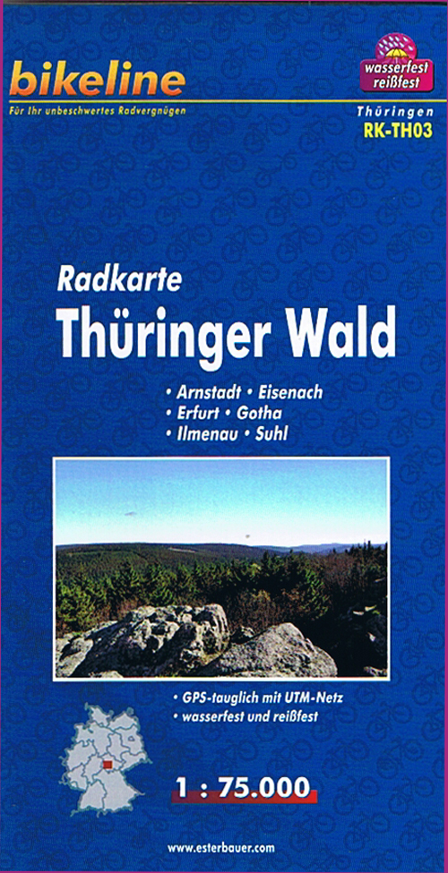 Radkarte Thüringer Wald