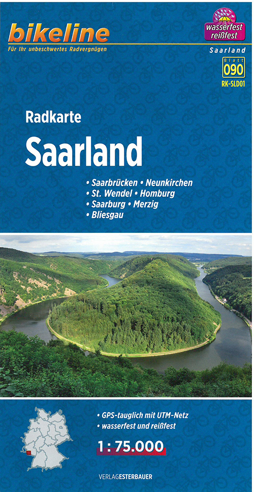 Saarland, Bikeline Radkarte