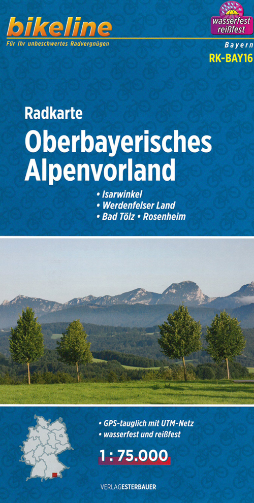 Oberbayerisches Alpenvorland, Bikeline Radkarte