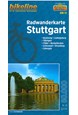 Stuttgart Radwanderkarte: Backnang, Ludwigsburg, Tübingen, Filder, Neckarbecken, Schurwald, Stromberg, Zabergäu