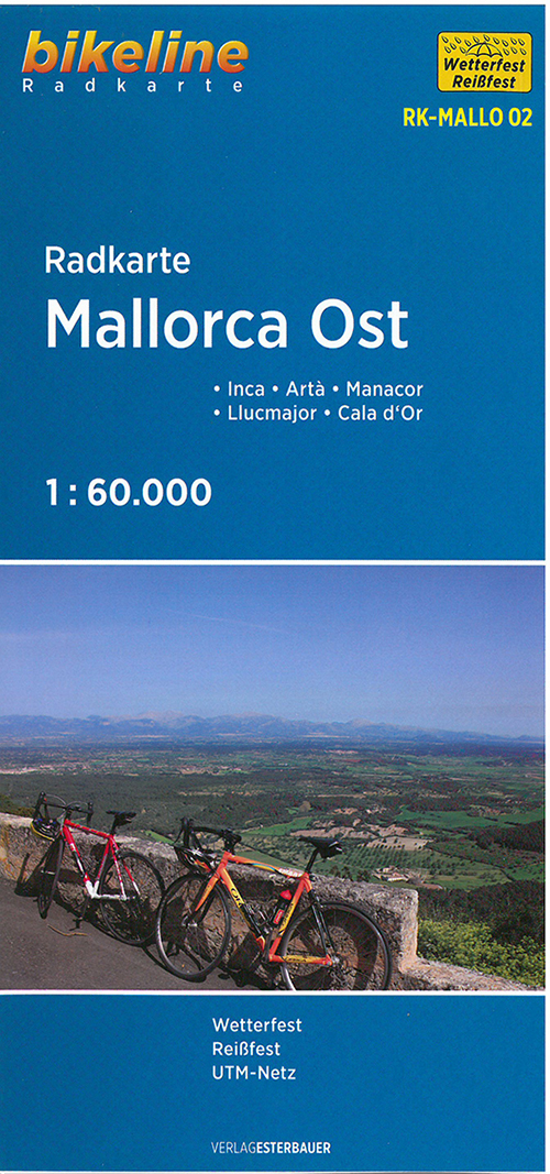 Radkarte Mallorca Ost: Inca, Artà, Manacor, Llucmajor, Cala d'Or