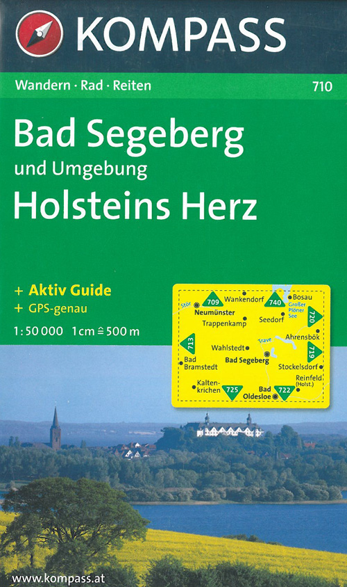 Bad Segeberg und Umgebung, Holsteins Herz, Kompass Wanderkarte 710