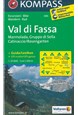 Val di Fassa: Marmolada, Gruppo di Sella Catinaccio Rosengarten, Kompass Wander/Rad karte 686