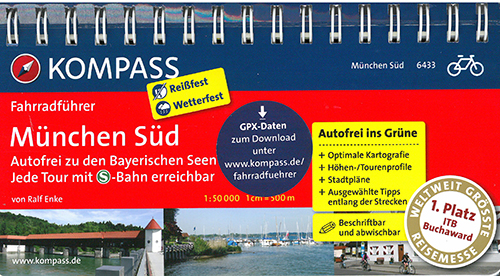 Kompass Fahrradführer 6433: München Süd : Autofrei zu den Bayerischen Seen
