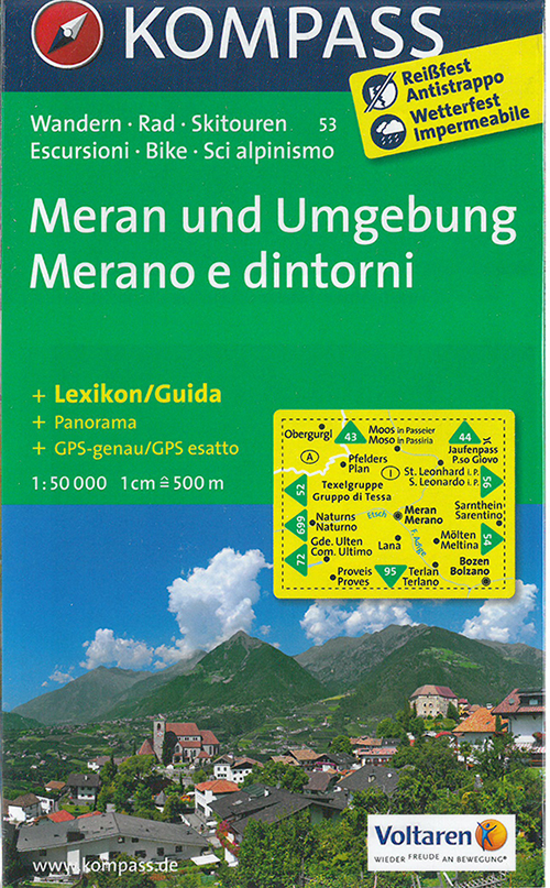 Meran und Umgebung: Merano e dintorni, Kompass Wandern- Rad- Skitouren 53