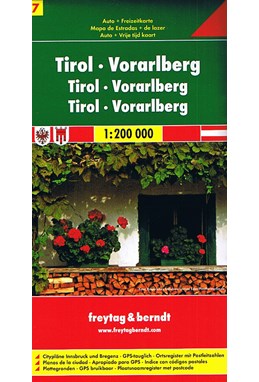 Tyrol - Vorarlberg, Freytag & Berndt Road Map