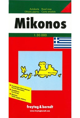 Mikonos, Freytag & Berndt Autokarte 1:30 000