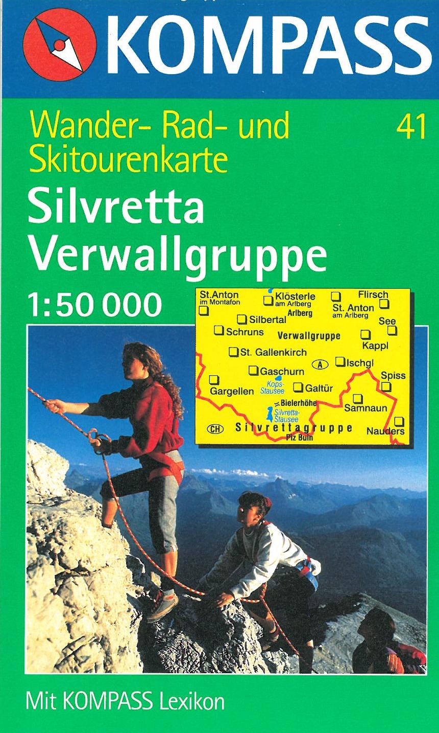 Silvretta-Verwallgruppe, Kompass Wanderkarte 41 1:50 000