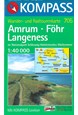 Amrum-Föhr Langeness im Naturpark Schleswig-Holsteinisches Wattenmeer, Kompass wanderkarte 705