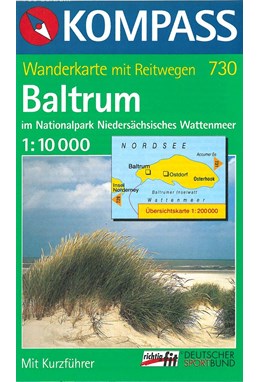 Baltrum, Kompass Wanderkarte 730 1:10 000