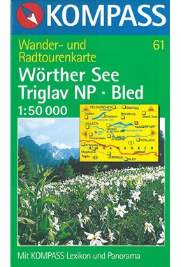 Wörthersee- Klagenfurt, Kompass Wanderkarte 061 1:30 000