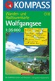 Wolfgangsee, Kompass Wanderkarte 018 1:35 000