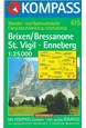 Brixen-Bressanone-St. Vigil, Kompass Wanderkarte 615 1:50 000