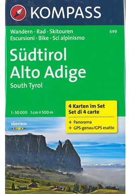 Südtirol Alto Adige - South Tyrol, Kompass Wandern Rad & Skitouren 699
