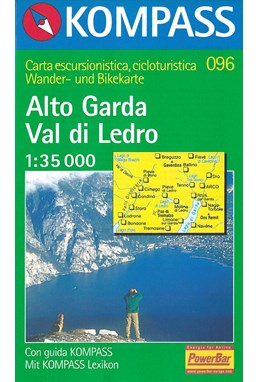 Alto Garda - Val di Ledro, Kompass Wanderkarte 096 1:35 000